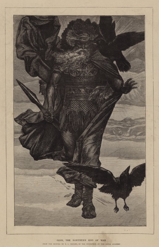 Odin, o deus da guerra do norte de Valentine Cameron Prinsep