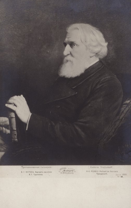 Ivan Turgenev, romancista russo, escritor de contos e dramaturgo de Vasili Grigorevich Perov