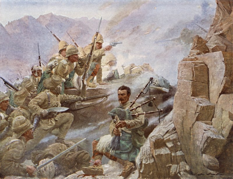 Ataque de Dargai, Segunda Batalha de Malakand, Fronteira Noroeste, 1897 de Vereker Monteith Hamilton