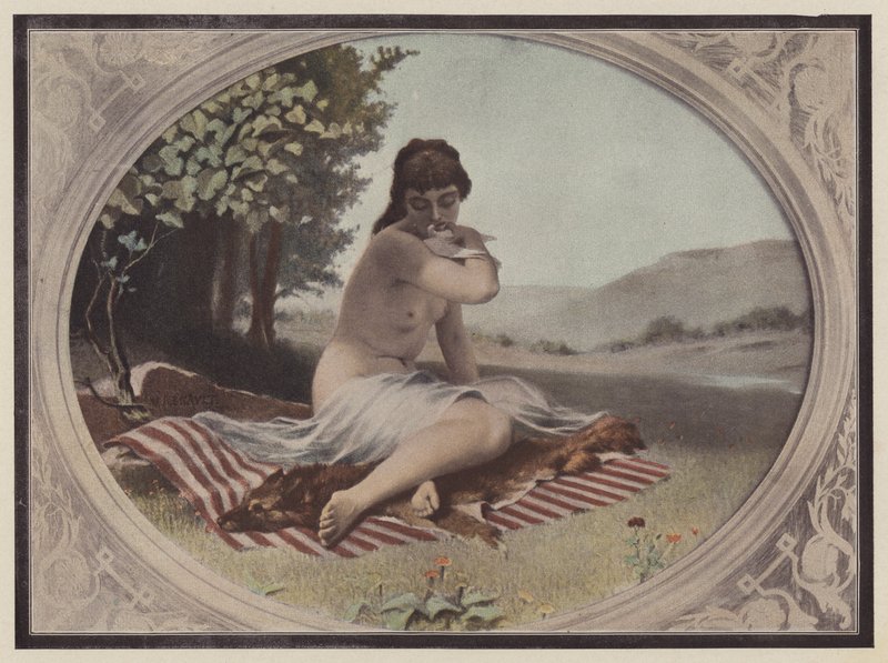 A ninfa (lito colorido) de Victor Renault des Graviers