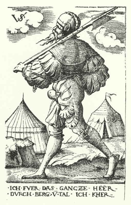 Landsknecht de Virgilius the elder Solis