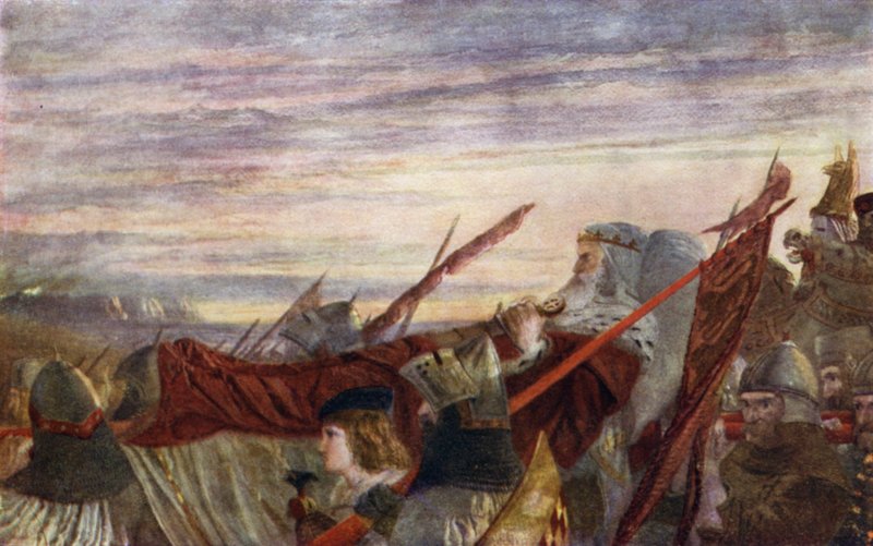 O último março de Edward I de W. Bell Scott