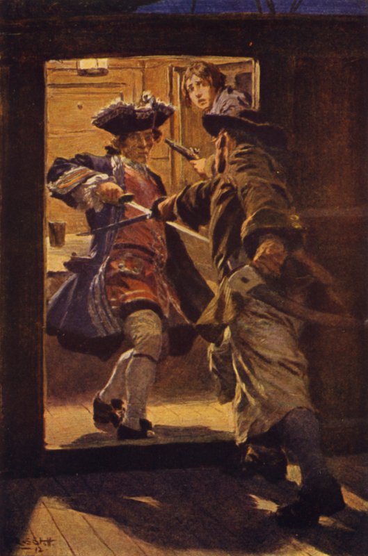 Ilustração para seqüestrado (lito colorido) de W.R.S. (after) Stott