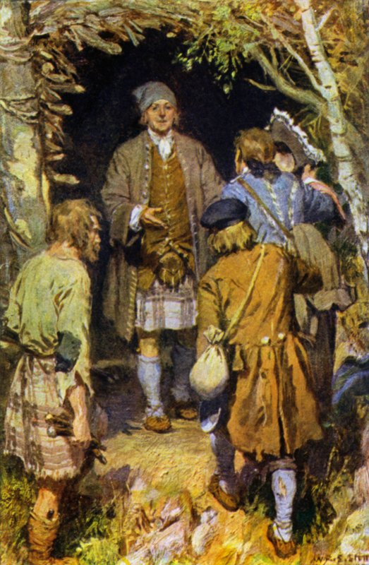 Ilustração para seqüestrado (lito colorido) de W.R.S. (after) Stott