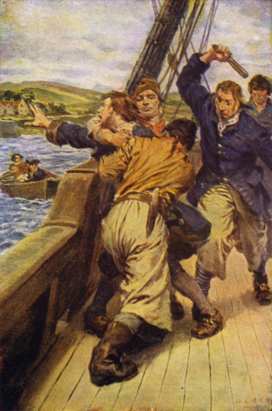 Ilustração para seqüestrado (lito colorido) de W.R.S. (after) Stott