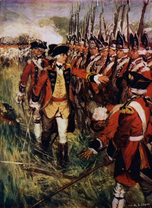 Wolfe no Quebeque (cor litho) de W.R.S. (after) Stott