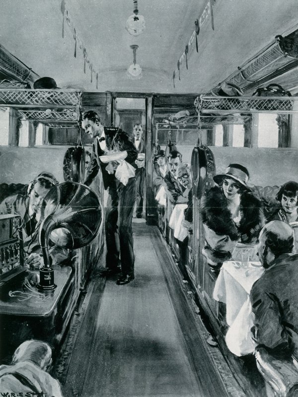Rádio no trem de W.R.S. Stott
