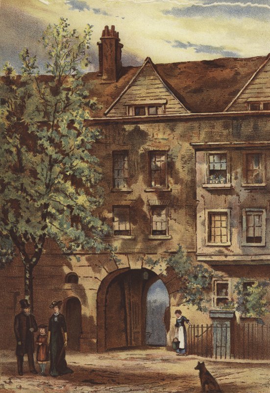 Staple Inn, Holborn (cromolitho) de Waldo Sargeant