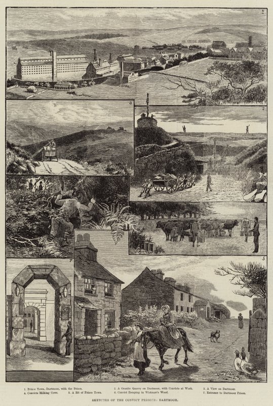 Esboços das prisões condenadas, Dartmoor de Walter Bothams