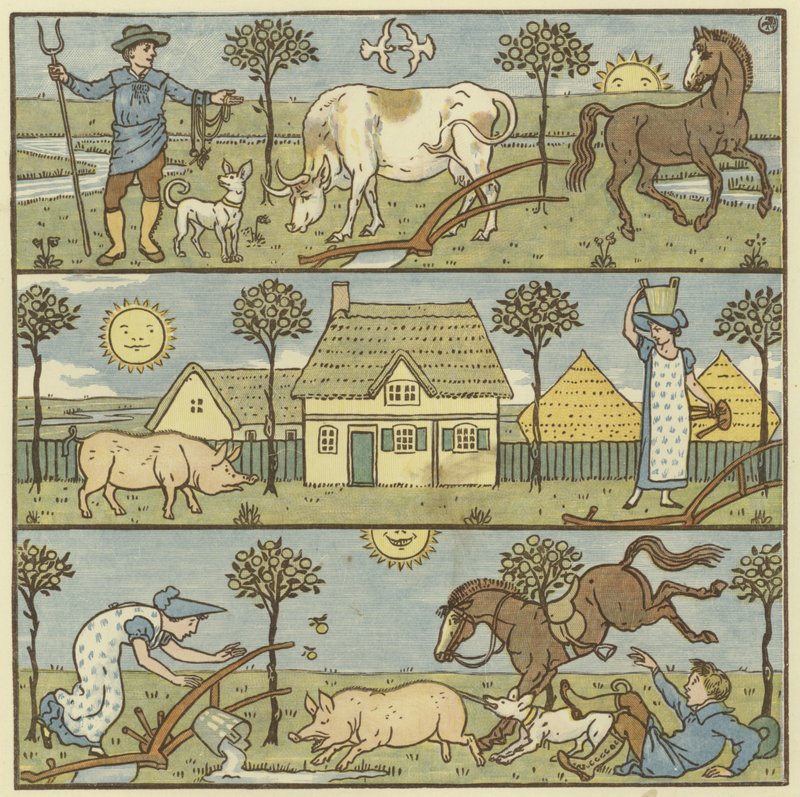 Uma vez lá viveu um homem pequeno de Walter Crane