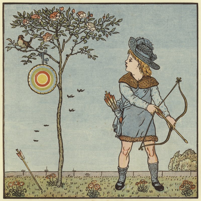 O pequeno galo pardal de Walter Crane