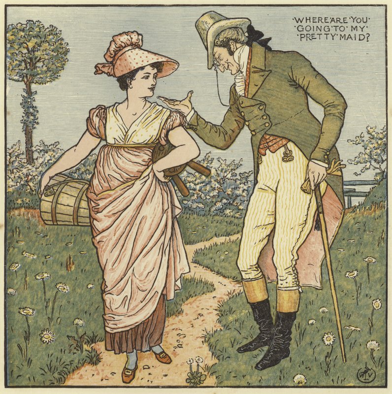 Onde você vai, minha linda empregada de Walter Crane