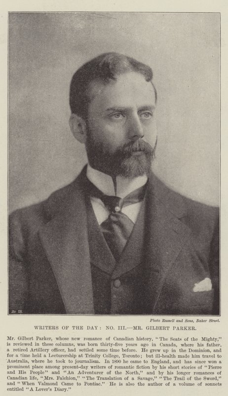 Escritores do dia, Sr. Gilbert Parker de Walter Crane