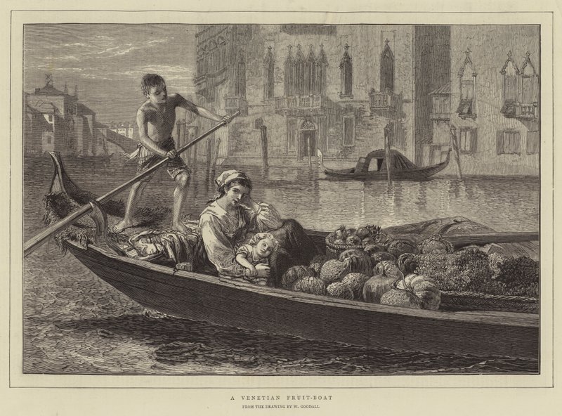 Uma fruteira veneziana de Walter Goodall