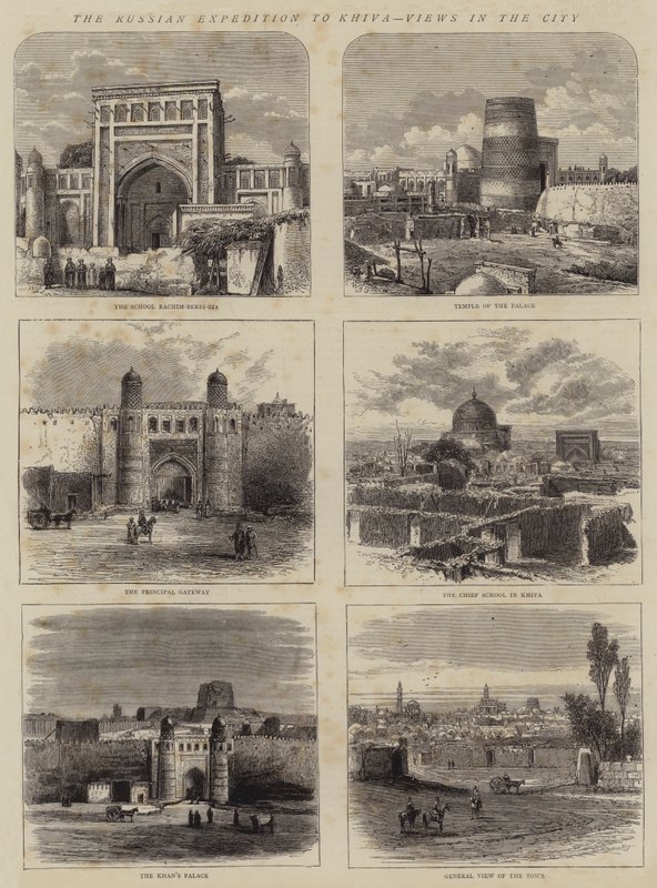 A expedição russa a Khiva, vistas na cidade de Walter Granville Smith