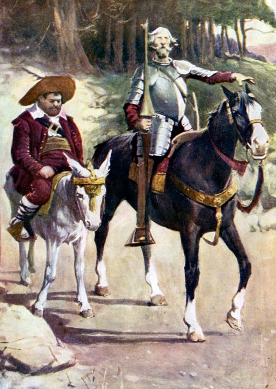 Ilustração para Don Quixote de Walter Grieve