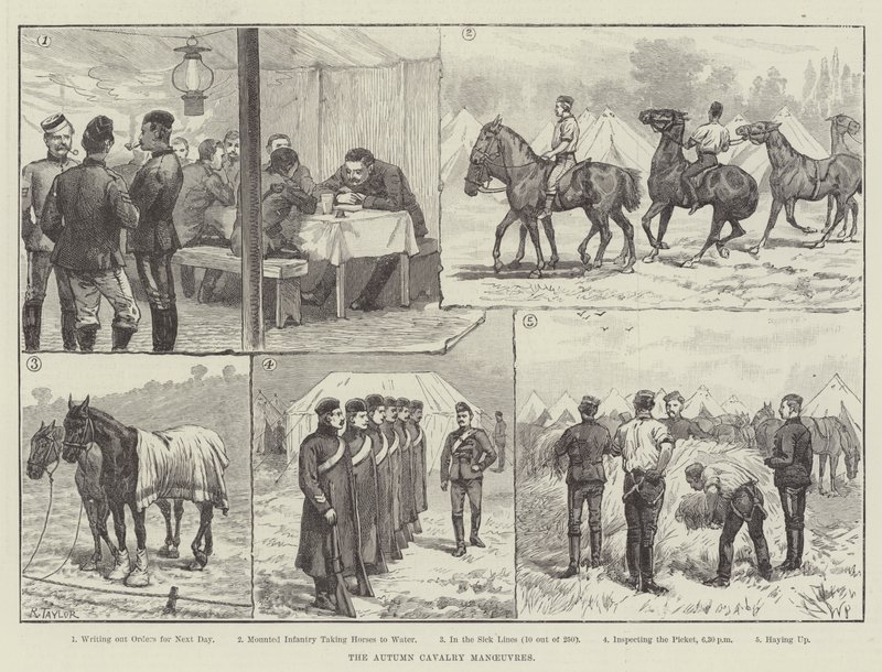 As manobras de cavalaria do outono de Walter Paget