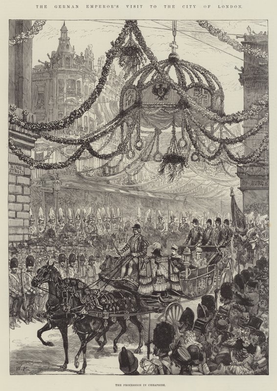 A visita do imperador alemão à cidade de Londres de Walter Paget