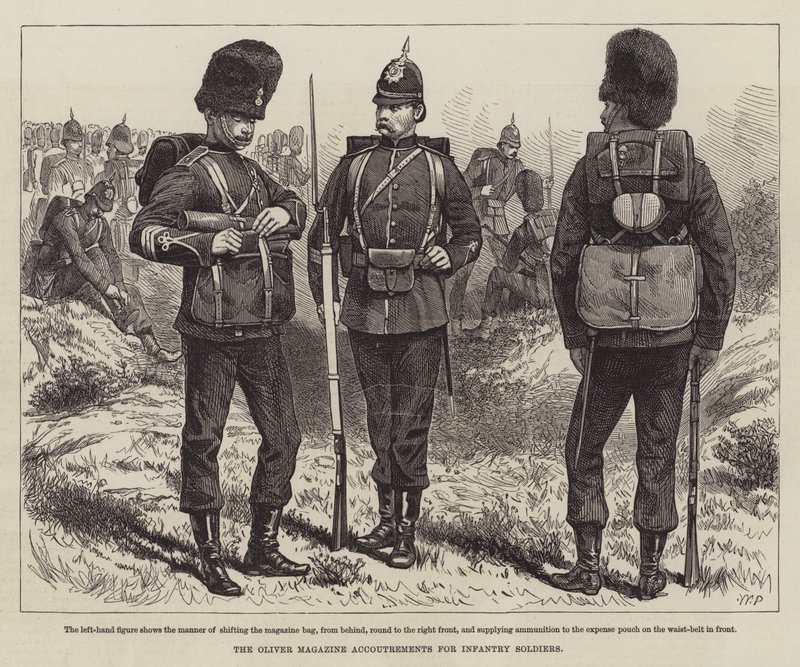 The Oliver Magazine Accoutrements para soldados de infantaria de Walter Paget