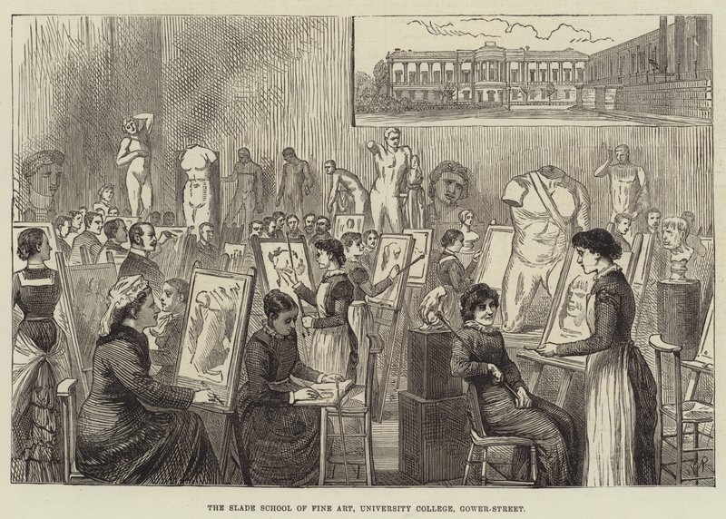 A Escola de Belas Artes de Slade, University College, Gower-Street de Walter Paget
