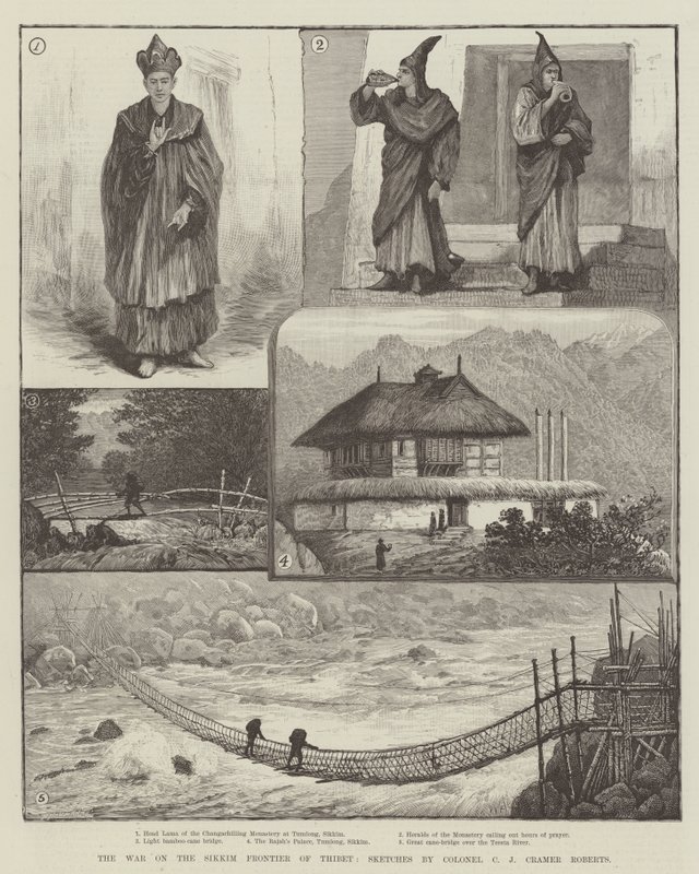 A guerra na fronteira de Sikkim de Thibet de Walter Paget