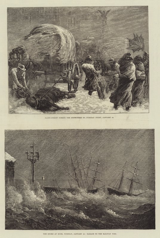 Tempestades de inverno de Walter Paget