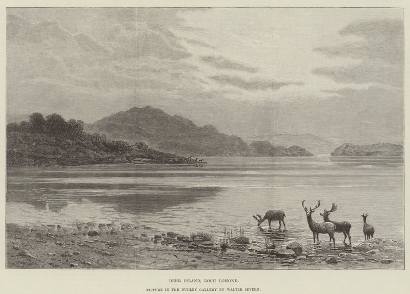 Deer Island, Loch Lomond, imagens na Galeria Dudley de Walter Severn