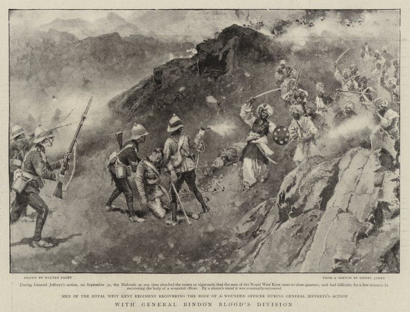 Com a Divisão do General Bindon Blood de Walter Stanley Paget