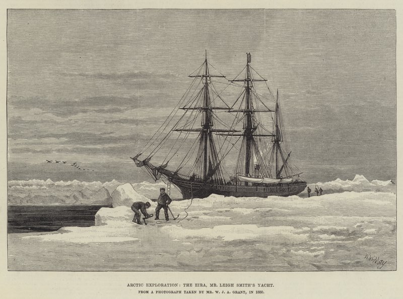 Exploração Ártica, a Eira, o Iate do Sr. Leigh Smith de Walter William May