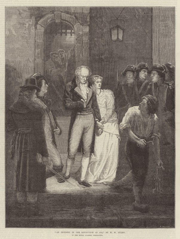 Um incidente na Revolução de 1792, na Royal Academy Exhibition de Walter William Ouless