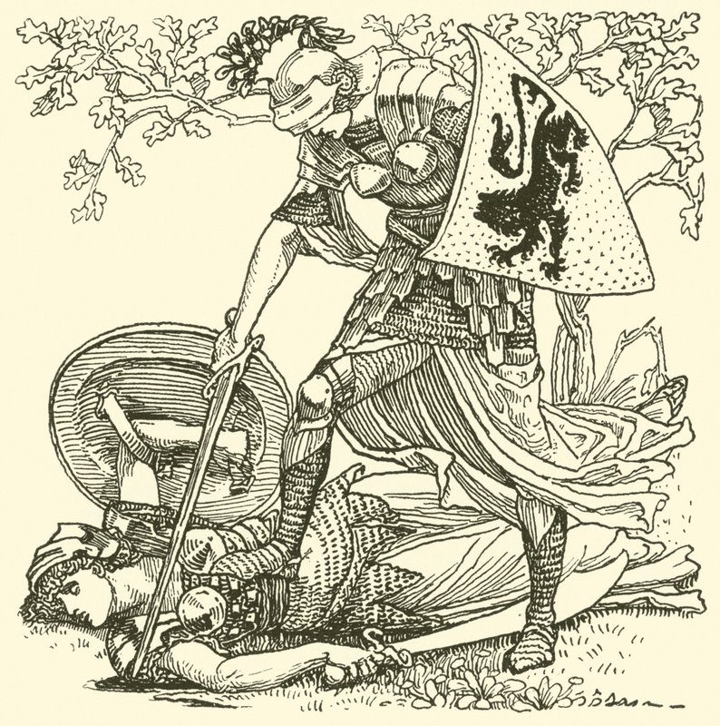 Da Fada Queene de Spenser (gravura) de Walter (after) Crane