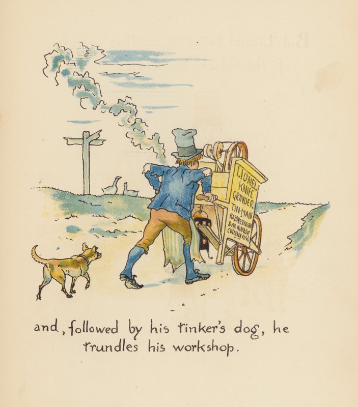 Ilustração para Legends for Lionel de Walter Crane (litografia a cores) de Walter (after) Crane