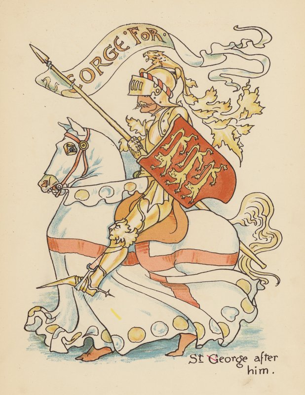 Ilustração para Legends for Lionel de Walter Crane (litografia a cores) de Walter (after) Crane