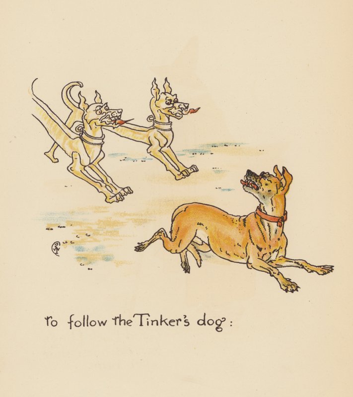 Ilustração para Legends for Lionel de Walter Crane (litografia a cores) de Walter (after) Crane
