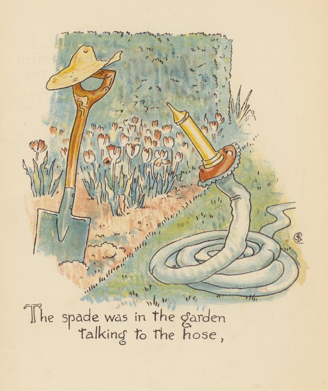 Ilustração para Legends for Lionel de Walter Crane (litografia a cores) de Walter (after) Crane