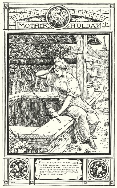 Madre Hulda (gravura) de Walter (after) Crane