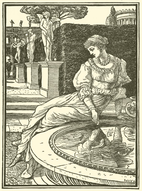 Princesa Fiorimonde (gravura) de Walter (after) Crane