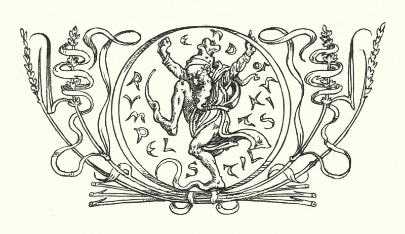 Rumpelstiltskin (gravura) de Walter (after) Crane