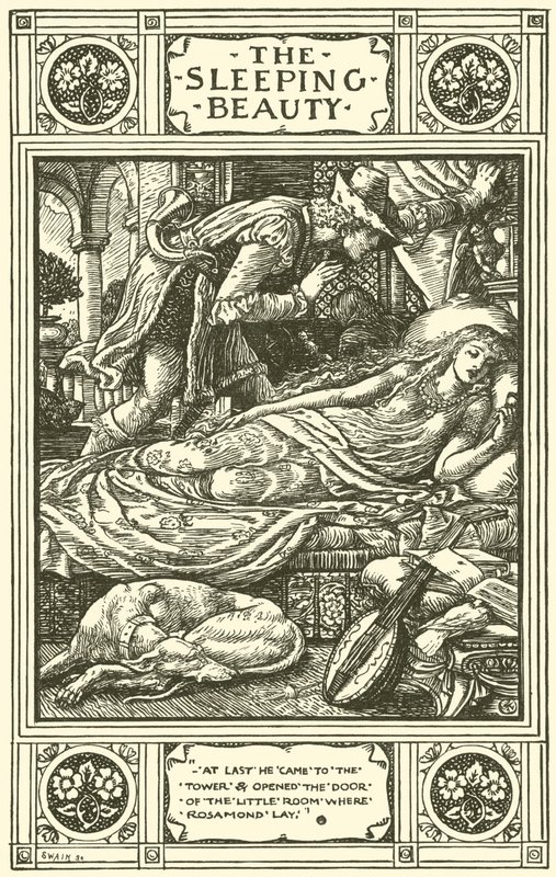 A Bela Adormecida (gravação) de Walter (after) Crane