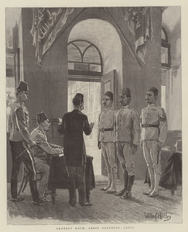 Sala Ordenada, Abdin Barracks, Cairo, Índia de Walter Charles Horsley