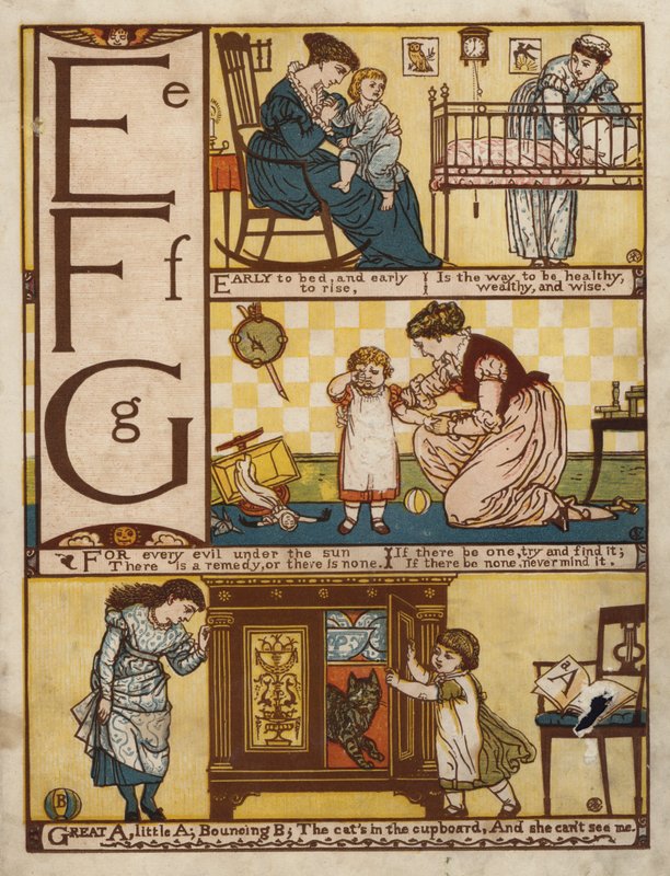 Alfabeto (cor litho) de Walter Crane