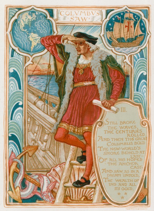 Columbus Saw de Walter Crane