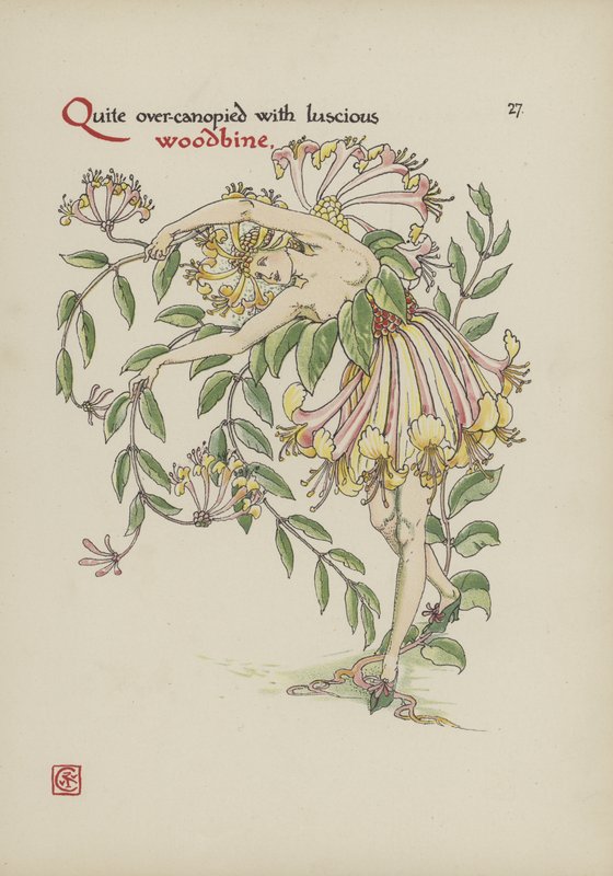 Flores do jardim de Shakespeare de Walter Crane