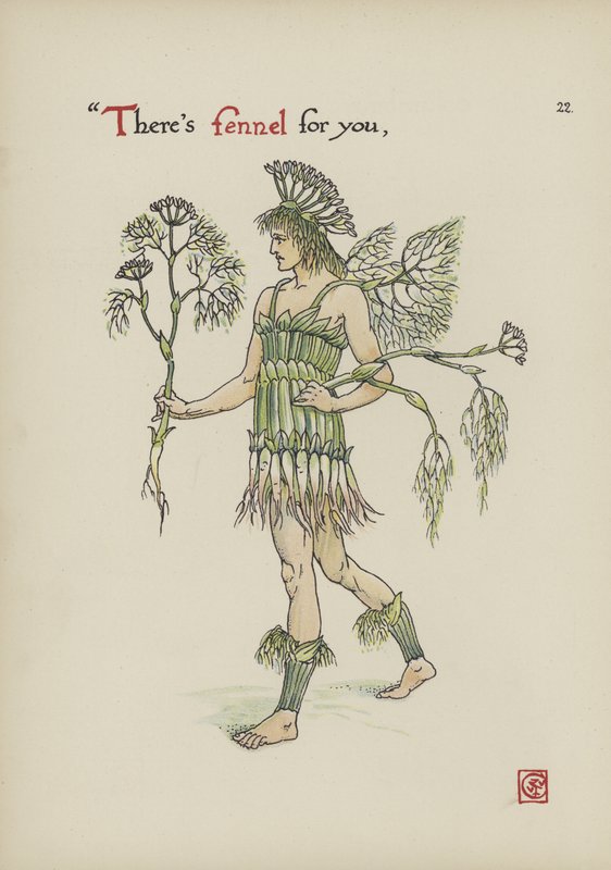 Flores do jardim de Shakespeare de Walter Crane