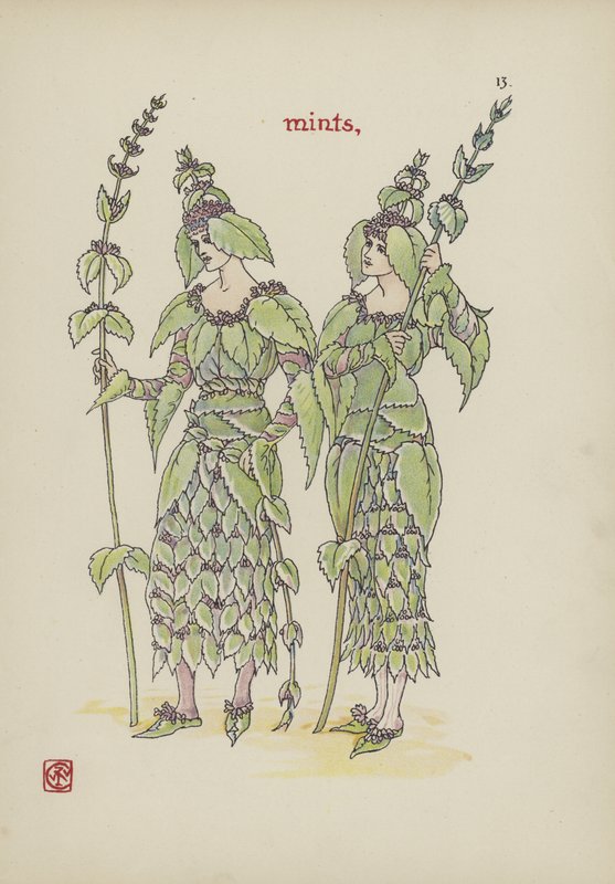 Flores do jardim de Shakespeare de Walter Crane
