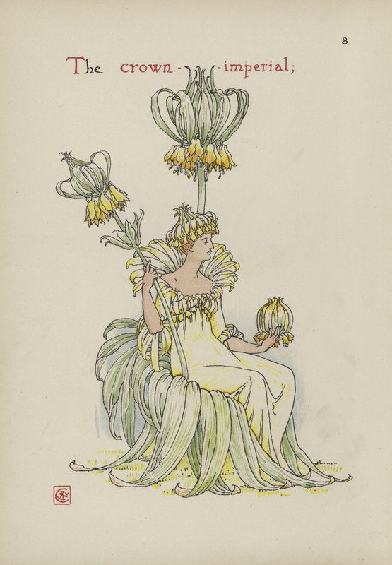 Flores do jardim de Shakespeare de Walter Crane