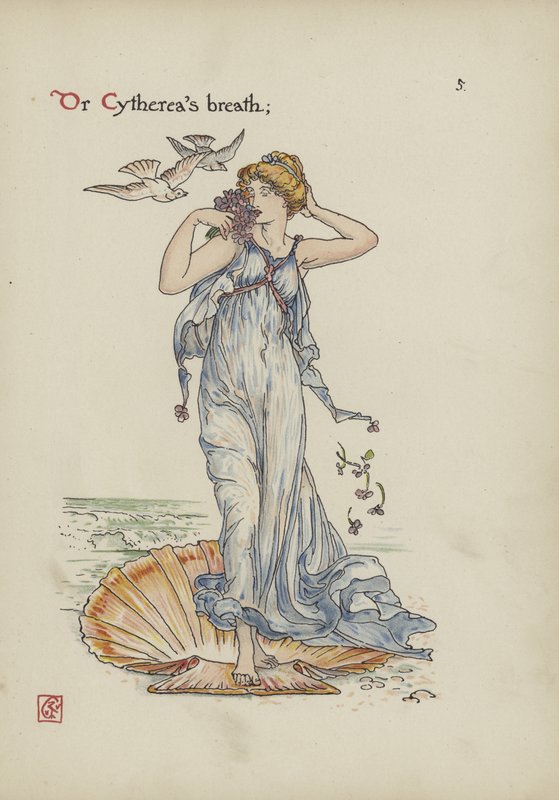 Flores do jardim de Shakespeare de Walter Crane