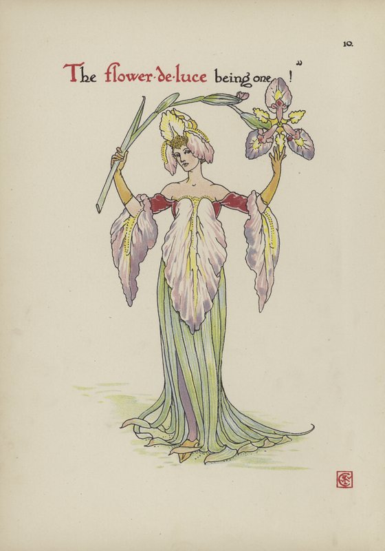 Flores do jardim de Shakespeare de Walter Crane