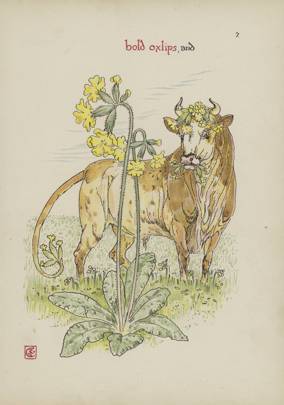 Flores do jardim de Shakespeare de Walter Crane