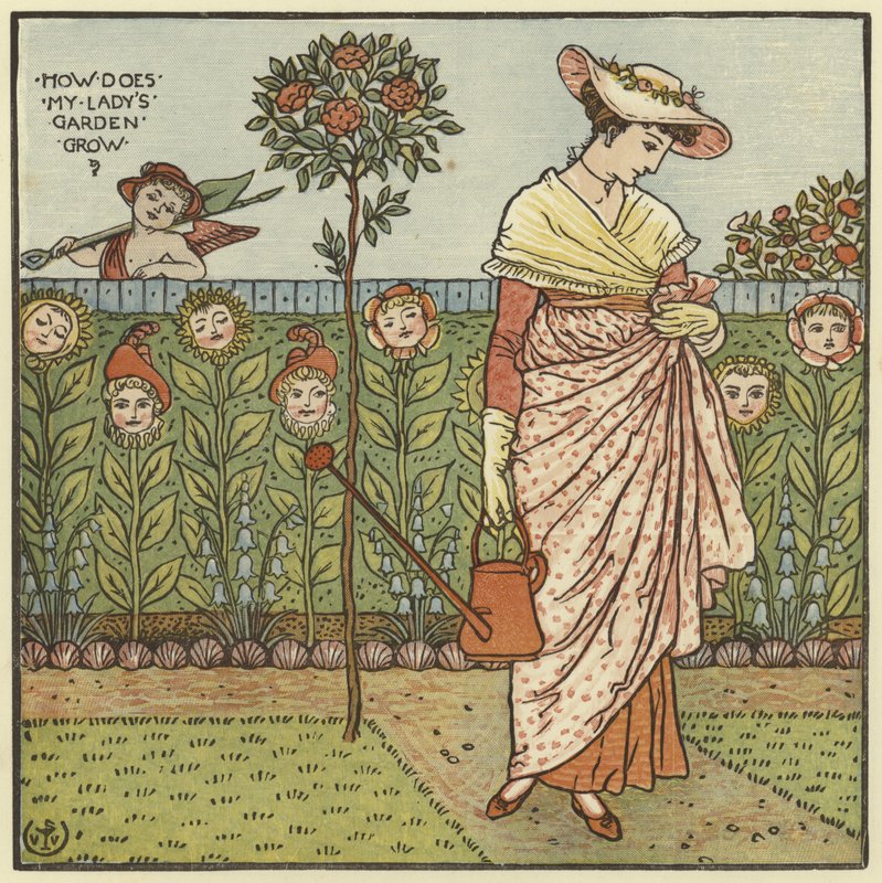 Como o jardim da minha senhora cresce de Walter Crane